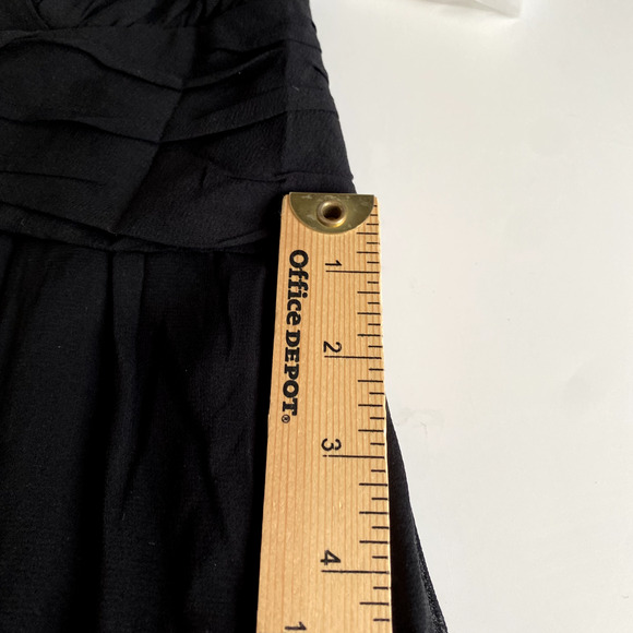 Theory Dress Size Small Black Silk Blend Strappy Sundress Summer Flowy LBD - Picture 5 of 8